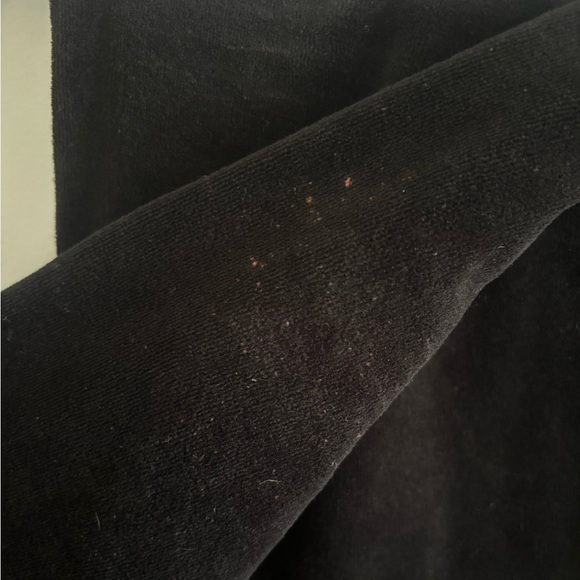 Juicy Couture Velour Tracksuit black zip up sweat pants rhinestone - Picture 8 of 8